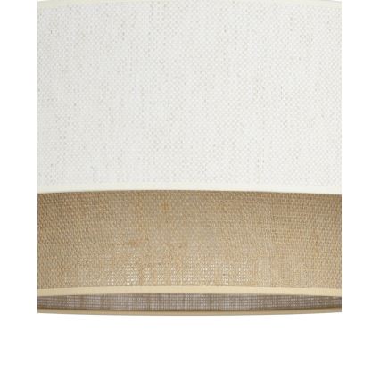 Plafonnier semi-encastré NATIA 1xE27/60W/230V Ø 45 cm blanc/marron