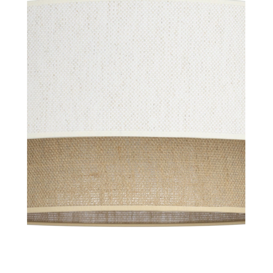 Plafonnier semi-encastré NATIA 1xE27/60W/230V Ø 45 cm blanc/marron