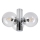 Plafonnier SFERIO 3xE14/5W/230V chrome brillant/transparent