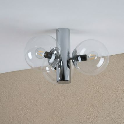 Plafonnier SFERIO 3xE14/5W/230V chrome brillant/transparent