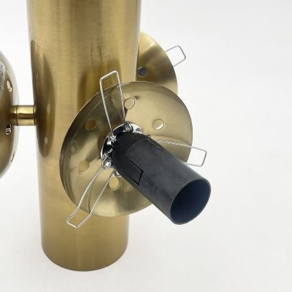 Plafonnier SFERIO 3xE14/5W/230V laiton/beige fumé