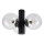 Plafonnier SFERIO 3xE14/5W/230V noir/transparent