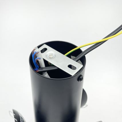 Plafonnier SFERIO 3xE14/5W/230V noir/transparent