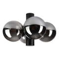 Plafonnier SFERIO 4xE14/5W/230V noir/noir fumé