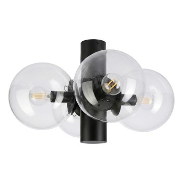 Plafonnier SFERIO 4xE14/5W/230V noir/transparent