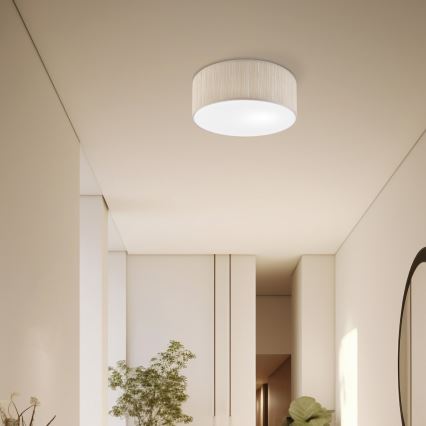 Plafonnier SIRJA 1xE27/15W/230V diam. 35 cm beige