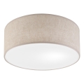 Plafonnier SIRJA 1xE27/15W/230V Ø 35 cm beige