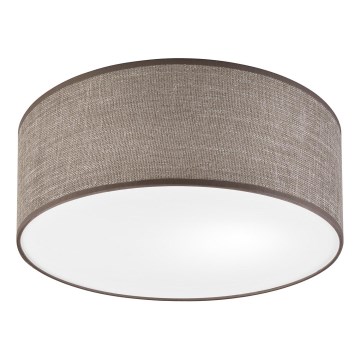 Plafonnier SIRJA 1xE27/15W/230V Ø 35 cm marron