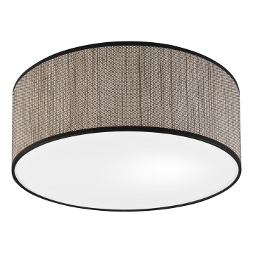 Plafonnier SIRJA 2xE27/15W/230V Ø 35 cm brun