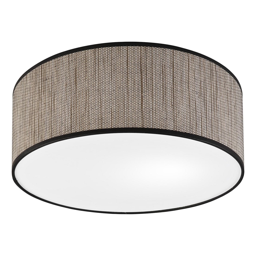Plafonnier SIRJA 2xE27/15W/230V Ø 35 cm brun