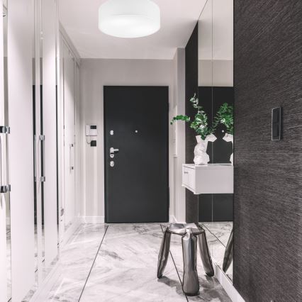 Plafonnier SIRJA 2xE27/15W/230V Ø 45 cm blanc