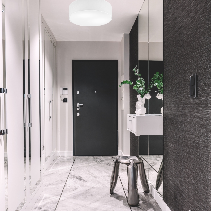 Plafonnier SIRJA 2xE27/15W/230V Ø 45 cm blanc