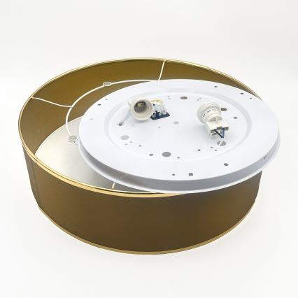 Plafonnier SIRJA 2xE27/15W/230V Ø 45 cm brun/doré