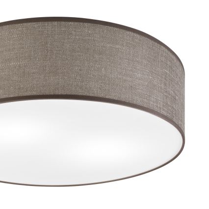 Plafonnier SIRJA 2xE27/15W/230V Ø 45 cm, marron