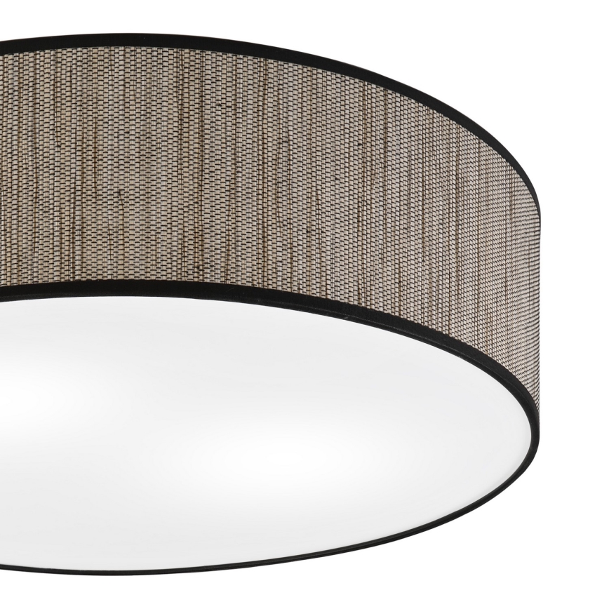 Plafonnier SIRJA 2xE27/15W/230V Ø 45 cm marron