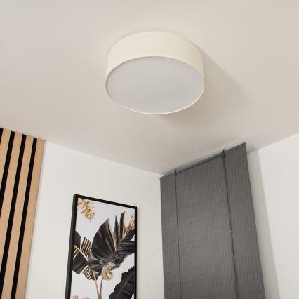 Plafonnier SIRJA 2xE27/60W/230V d.45 cm crème