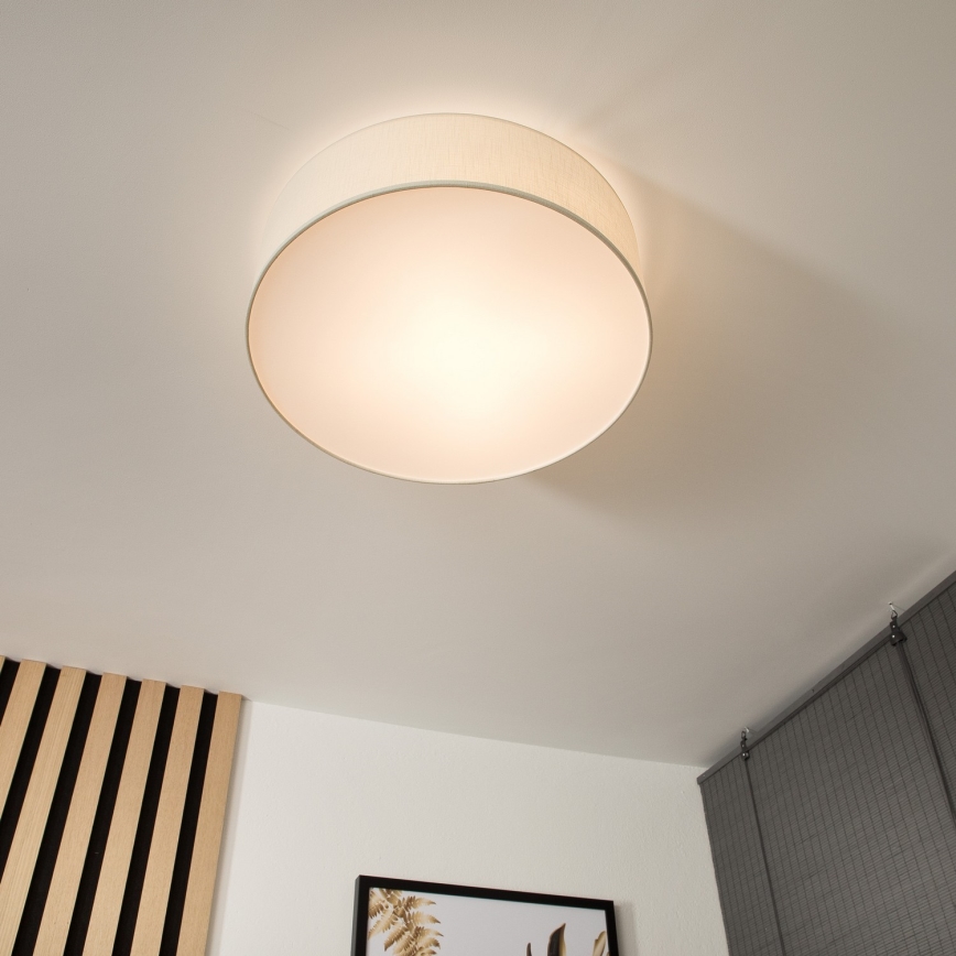 Plafonnier SIRJA 2xE27/60W/230V d.45 cm crème