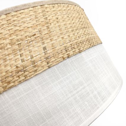 Plafonnier SIRJA BOHO 2xE27/15W/230V Ø 45 cm beige/blanc