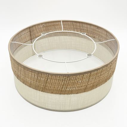 Plafonnier SIRJA DOUBLE BOHO 2xE14/15W/230V Ø 35 cm beige/crème