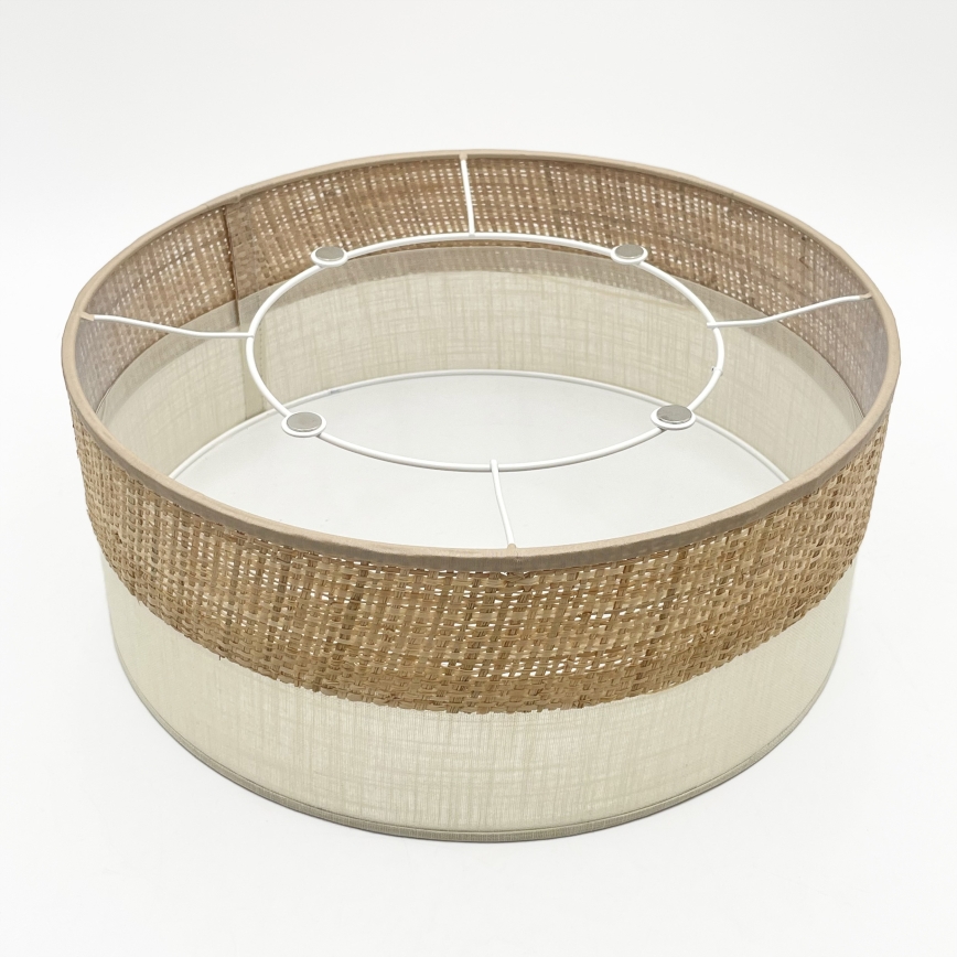 Plafonnier SIRJA DOUBLE BOHO 2xE14/15W/230V Ø 35 cm beige/crème