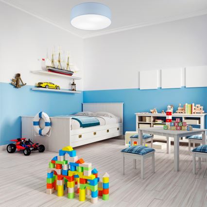 Plafonnier SIRJA PASTEL 2xE27/15W/230V Ø 45 cm bleu