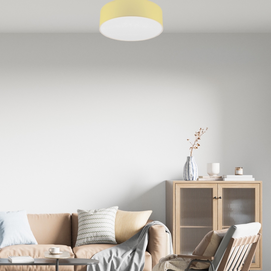 Plafonnier SIRJA PASTEL 2xE27/15W/230V Ø 45 cm jaune
