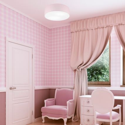Plafonnier SIRJA PASTEL 2xE27/15W/230V Ø 45 cm, rose
