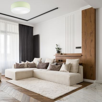 Plafonnier SIRJA PASTEL, 2xE27/15W/230V, Ø 45 cm, vert