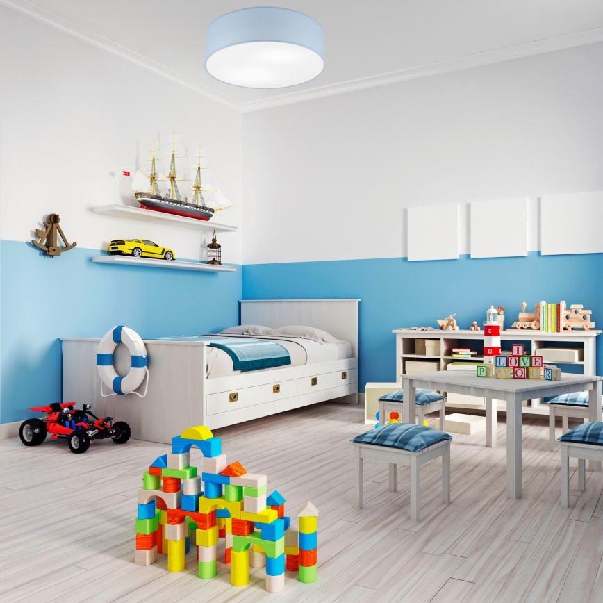 Plafonnier SIRJA PASTEL 2xE27/60W/230V d. 45 cm bleu