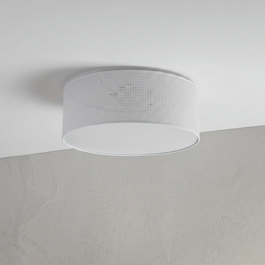 Plafonnier SIRJA PLISADO 2xE27/15W/230V Ø 35 cm blanc