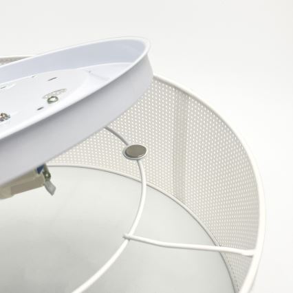 Plafonnier SIRJA PLISADO 2xE27/15W/230V Ø 35 cm blanc