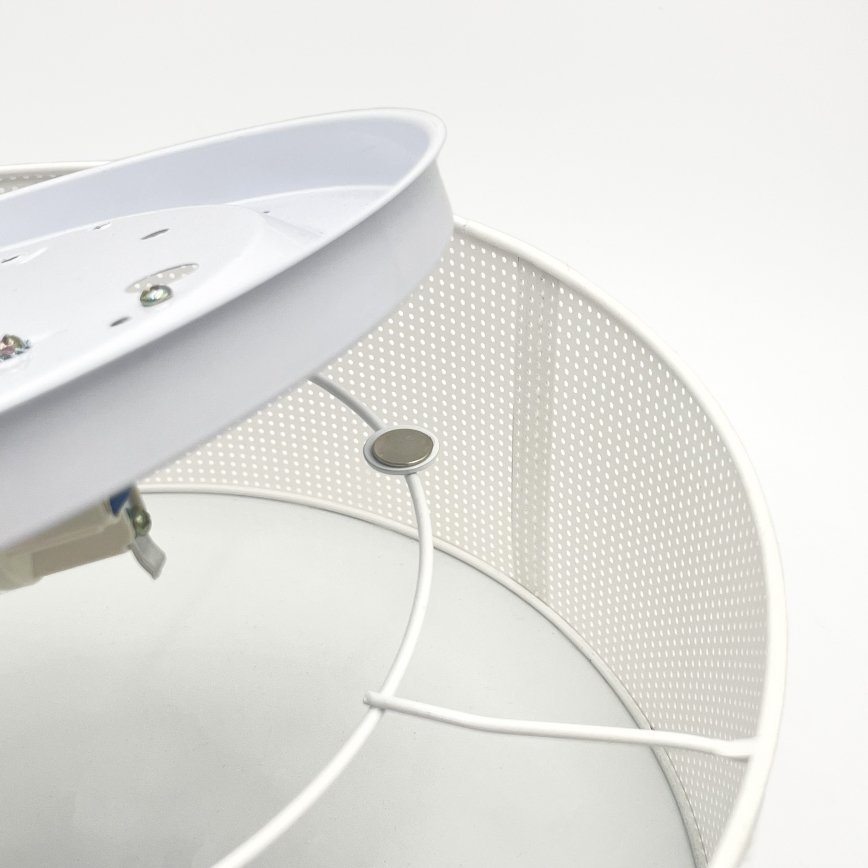 Plafonnier SIRJA PLISADO 2xE27/15W/230V Ø 35 cm blanc