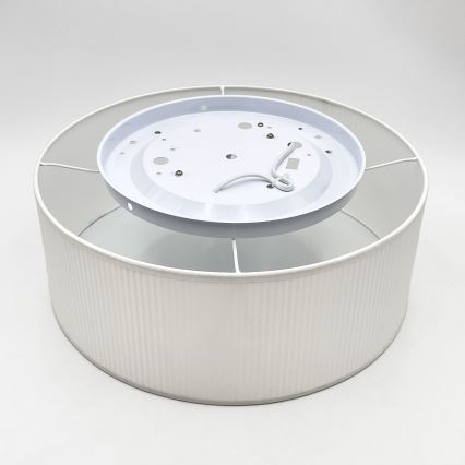Plafonnier SIRJA PLISADO 2xE27/15W/230V Ø 35 cm blanc