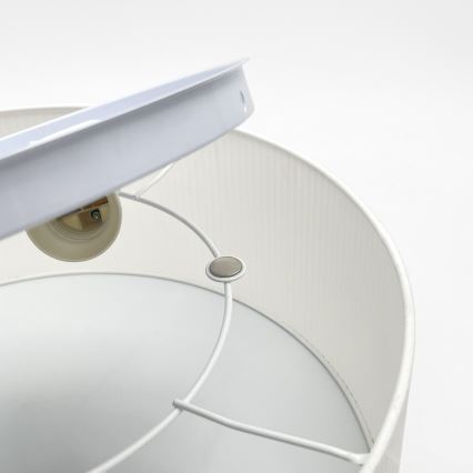 Plafonnier SIRJA PLISADO 2xE27/15W/230V Ø 35 cm blanc