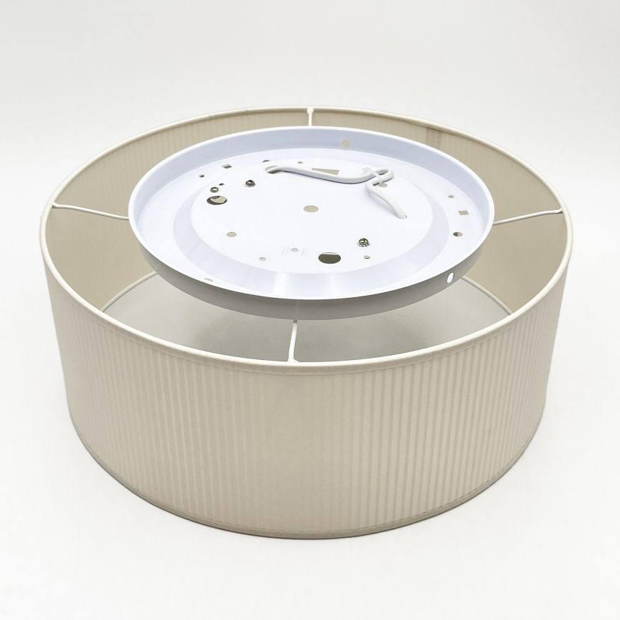 Plafonnier SIRJA PLISADO 2xE27/15W/230V Ø 35 cm crème