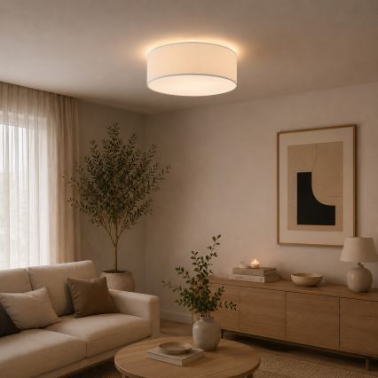 Plafonnier SIRJA PLISADO 4xE27/15W/230V Ø 45 cm couleur crème