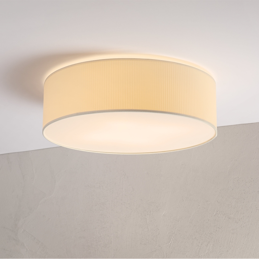 Plafonnier SIRJA PLISADO 4xE27/15W/230V Ø 45 cm couleur crème