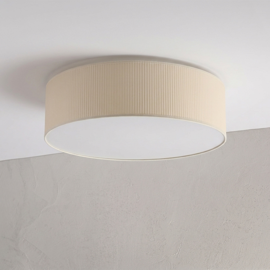 Plafonnier SIRJA PLISADO 4xE27/15W/230V Ø 45 cm couleur crème