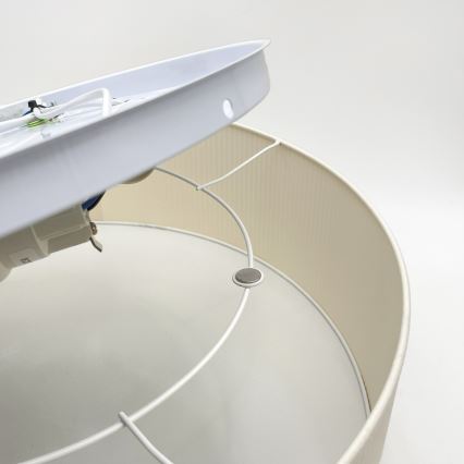 Plafonnier SIRJA PLISADO 4xE27/15W/230V Ø 45 cm couleur crème