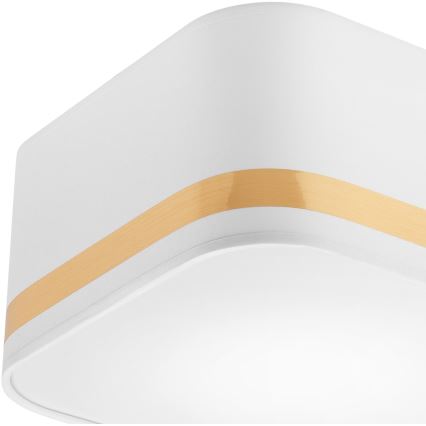 Plafonnier SIRJA SQUARE STRIPE 2xE27/15W/230V blanc/doré