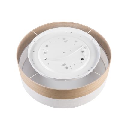 Plafonnier SIRJA WOOD 2xE27/15W/230V d. 45 cm blanc/chêne