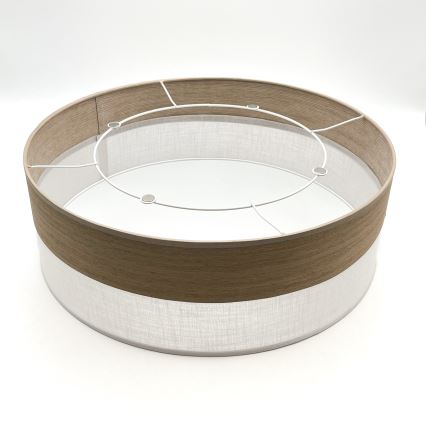 Plafonnier SIRJA WOOD 2xE27/15W/230V d. 45 cm blanc/chêne