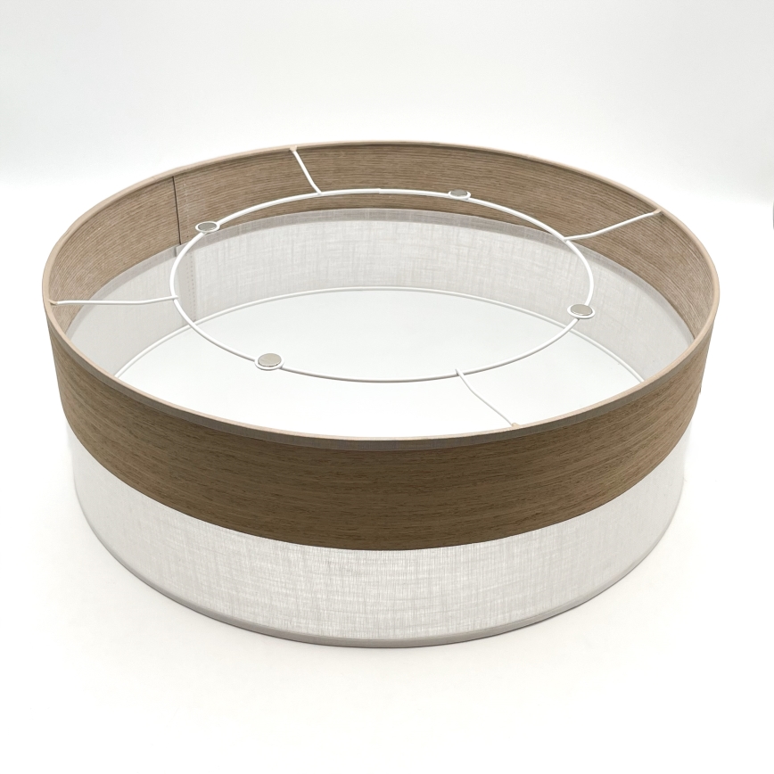 Plafonnier SIRJA WOOD 2xE27/15W/230V d. 45 cm blanc/chêne