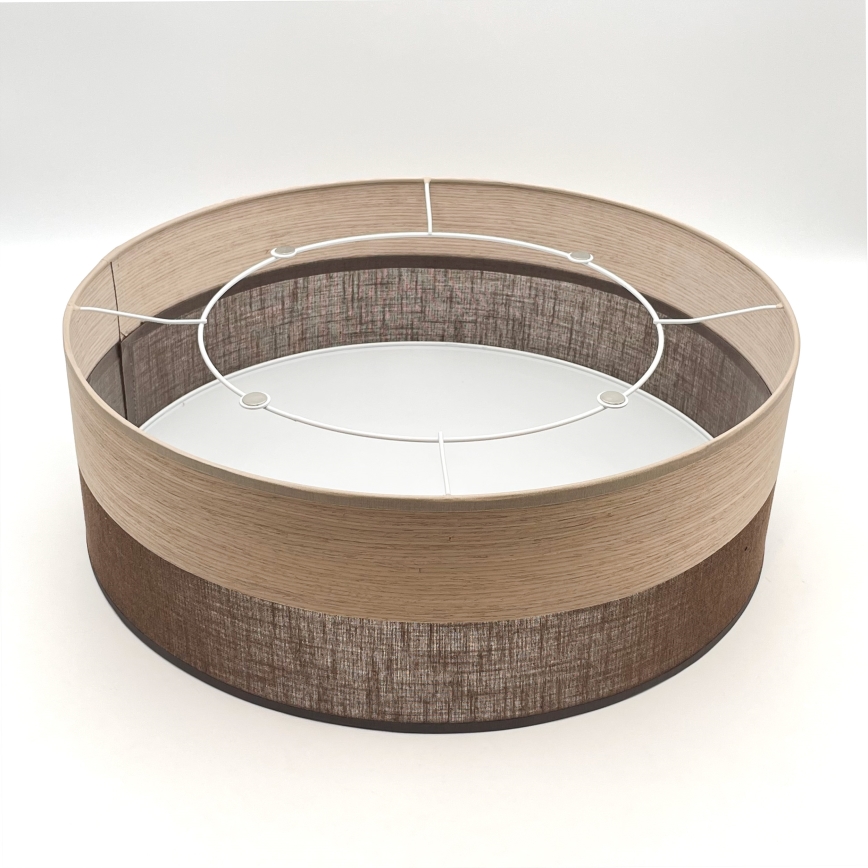 Plafonnier SIRJA WOOD 2xE27/15W/230V d. 45 cm marron/chêne