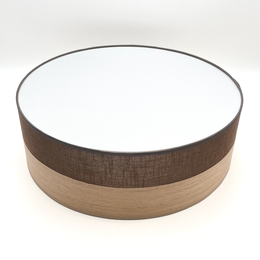 Plafonnier SIRJA WOOD 2xE27/15W/230V d. 45 cm marron/chêne