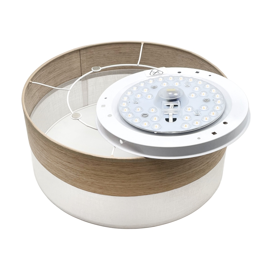 Plafonnier SIRJA WOOD LED/20W/230V d. 35 cm blanc/chêne