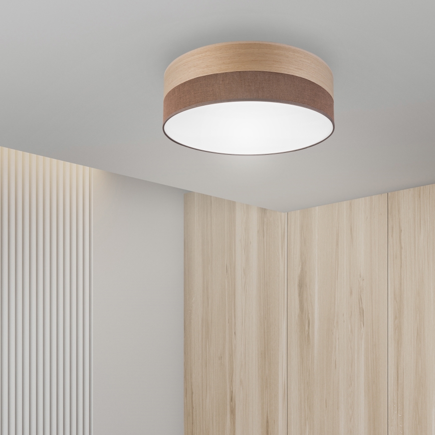 Plafonnier SIRJA WOOD LED/36W/230V d. 45 cm marron/chêne