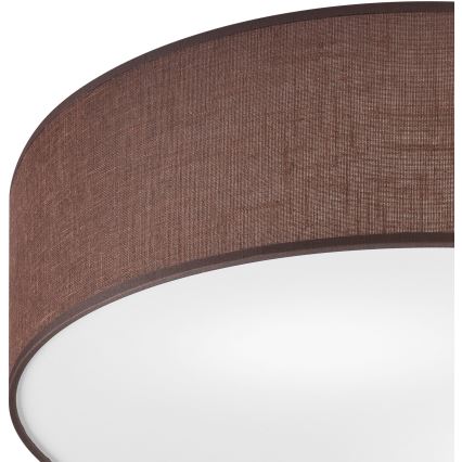Plafonnier SIRJA — 2 × E27 (15 W), 230 V, Ø 45 cm, brun