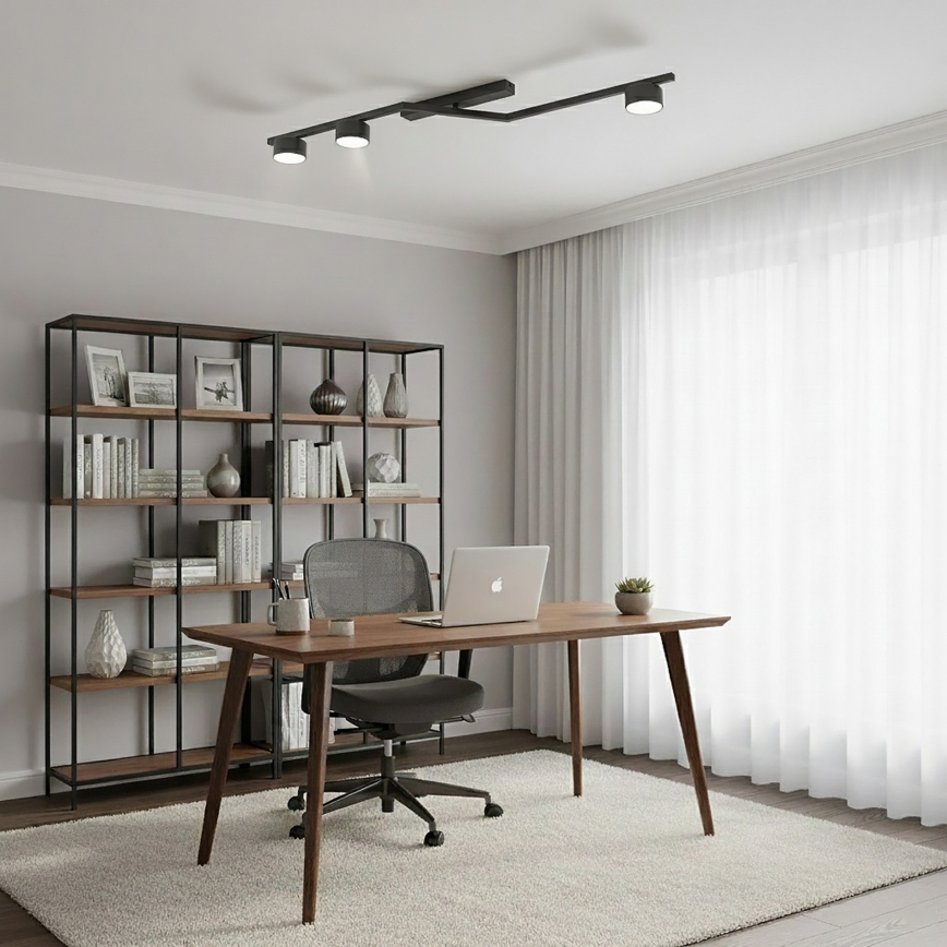 Plafonnier SKAN 3xGX53/12W/230V noir