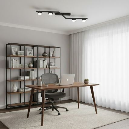 Plafonnier SKAN 4xGX53/12W/230V noir